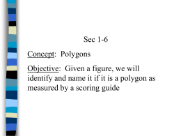 Sec 1-6 Classify Polygons