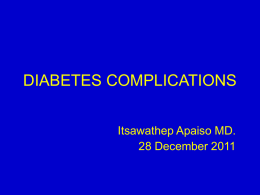 DIABETES COMPLICATIONS