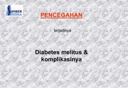 Pencegahan Diabetes Melitus dan Komplikasinya