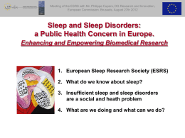 PPT - European Sleep Research Society