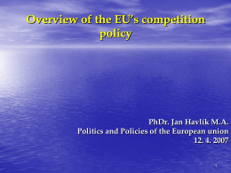 EU competition policy