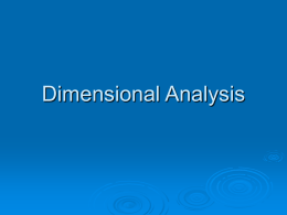 Dimensional Analysis - Mounds View School Websites