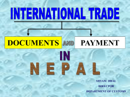 Trade and payment documents