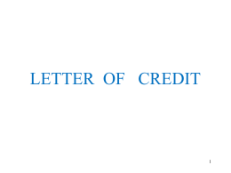 Letters of Credit