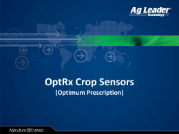 AgLeader, OptRx Crop Sensors