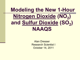 Modeling the New 1-Hour Nitrogen Dioxide