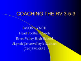 COACHING THE RV 3-5-3