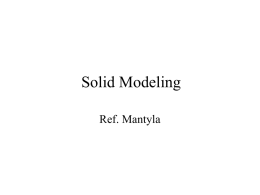 Solid modeling
