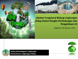 Rakernis labda 2013 materi 1 - Pusat Pengelolaan Ekoregion Jawa