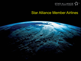 Star Alliance Member Airlines - INTRA fare sheets for travel agents