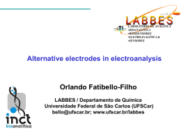 Bismuth film electrode - Universidade Federal de São Carlos