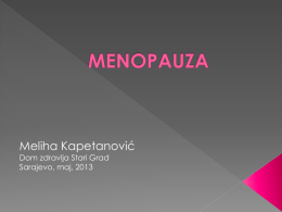 Prezentacija – Menopauza