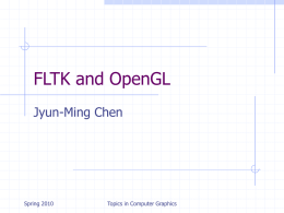 FLTK + OpenGL