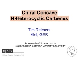 Chiral Concave N-Heterocyclic Carbenes