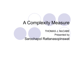 A Complexity Measure
