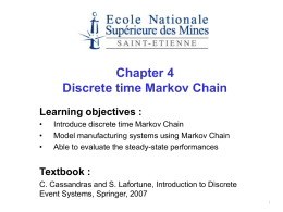Classification of Discrete Time Markov Chains