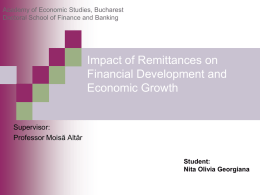 The Remittances impact on Financial Development