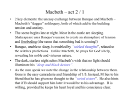 Macbeth – act 2 / 1