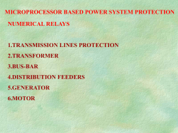 power system protection presentation dated 03-10-2013