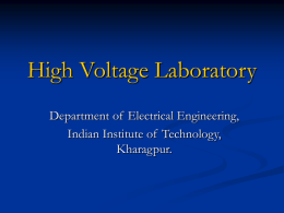 High Voltage Laboratory - Electrical Engineering
