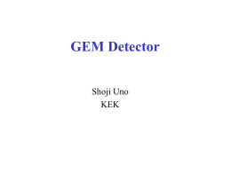 Gas Electron Multiplier (GEM) Detector