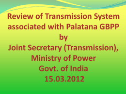 TRANSMISSION SYSTEM ASSOCIATED WITH PALLATANNA GBPP