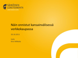 Näin onnistut kv-verkkokaupassa - Sähköinen Liiketoiminta Suomi Oy