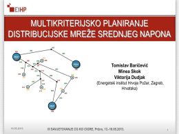 multikriterijsko planiranje distribucijske mreže srednjeg napona
