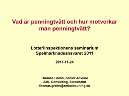 Thomas Grahn - Lotteriinspektionen