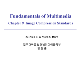 Chapter 9. Image compression standards