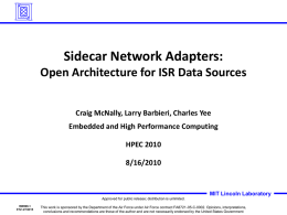MIT Lincoln Laboratory Sidecar Network Adapters
