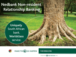 Nedbank Non-resident Relationship Banking (476Kb