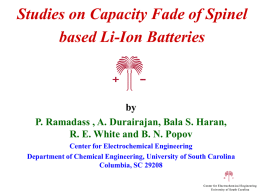 Studies on Capacity Fade of Spinel based Li