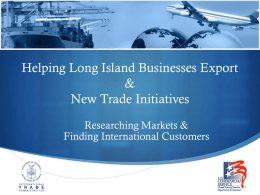 Helping LI Businesses Export - Long Island Import Export Association