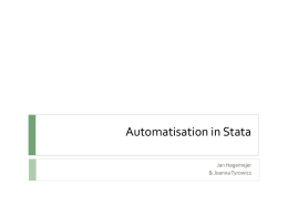 Automatization in Stata—application to propensity