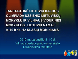 akimirkos - Lietuvos mokinių neformaliojo švietimo centras