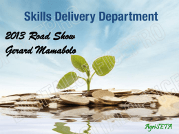 Skills Delivery - Gerard Mamabolo