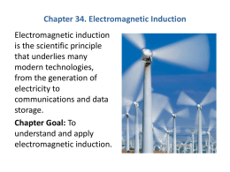 Chapter 34. Electromagnetic Induction