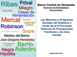 IV ENPF - Banco Central de Venezuela