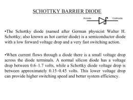 Schottky diode I-V Characteristics
