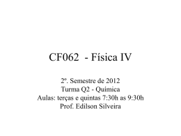 CF062 - Física IV - Departamento de Física