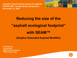 Imants Deme – Reducing the size of the “asphalt ecological footprint”