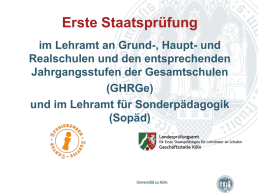 GHRGe/Sopäd - Universität zu Köln