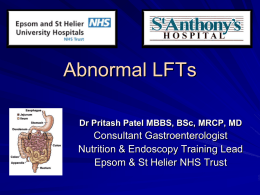 Abnormal LFTs - Spire St Anthony`s Hospital