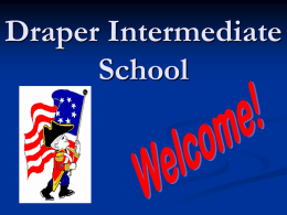 Draper Intermediate School Day