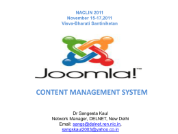 What Is Joomla! ?