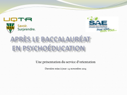 Atelier Psychoéducation