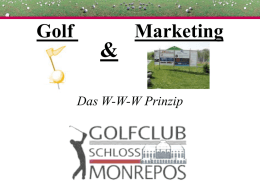 Marketing-Konzeption 2006ff. GC Schloss Monrepos