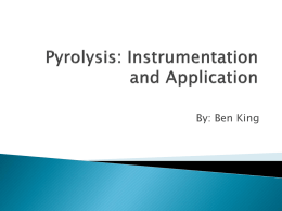 Pyrolysis: Instrumentation and Application