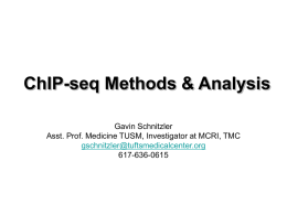 ChIP-seq Methods & Analysis